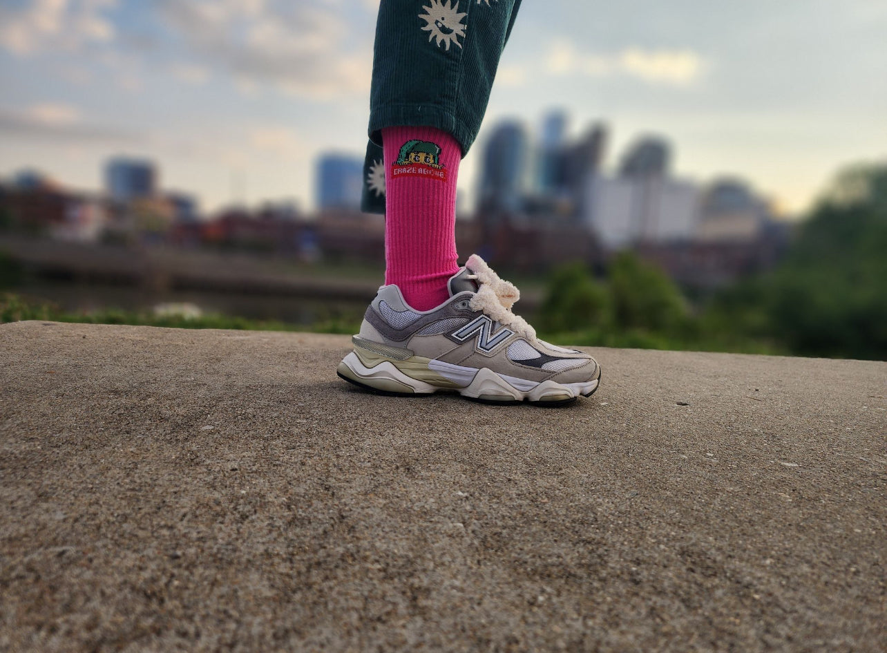 Health is Wealth Classic High Rise Socks